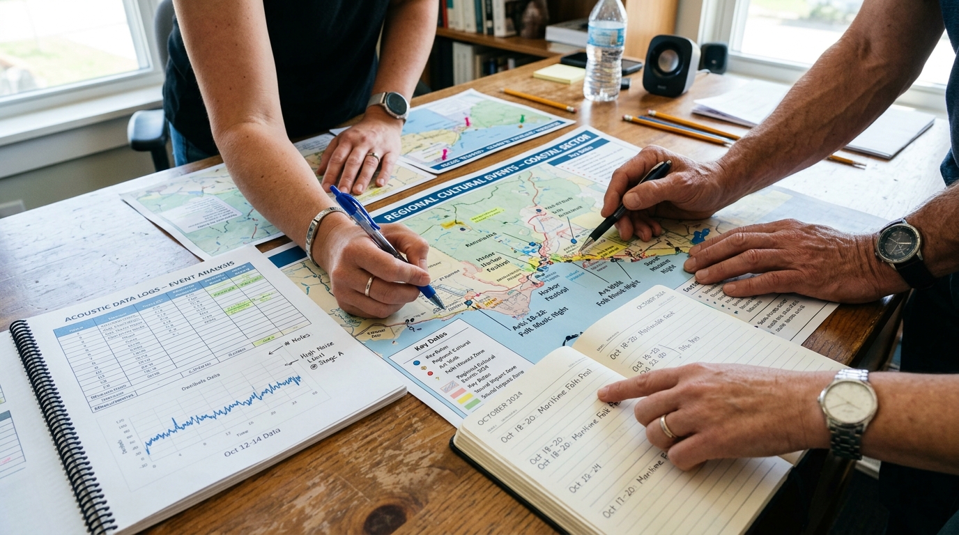 Analyse des relevés sonométriques et concertation
